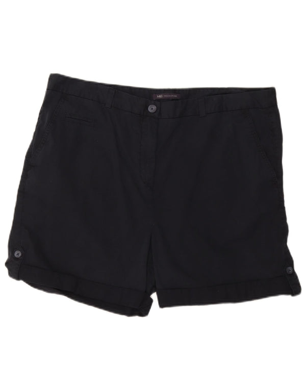 Pantaloni scurti chino pentru femei Marks & Spencer UK 18 XL W38 Bumbac bleumarin