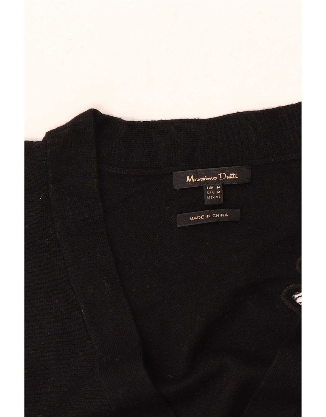 Pulover cardigan supradimensionat pentru femei Massimo Dutti UK 14 Medium Black Floral