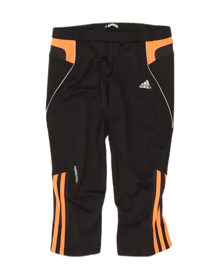 Leggings Capri Adidas pentru femei UK 14 Medium Black Colorblock Poliester
