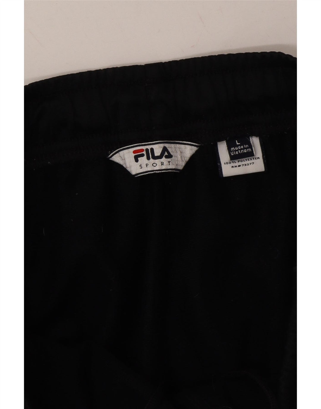 FILA Mens Tracksuit Trousers Large  Black Polyester Vintage Fila and Second-Hand Fila from Messina Hembry 