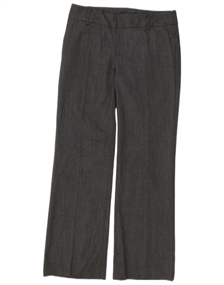 Pantaloni de costum drepți pentru femei Zara EU 38 Mici L28 L31 Poliester gri
