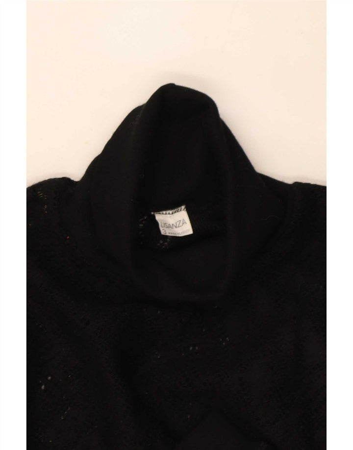 Top tricot vintage pentru femei cu mânecă lungă UK 8 Small Red