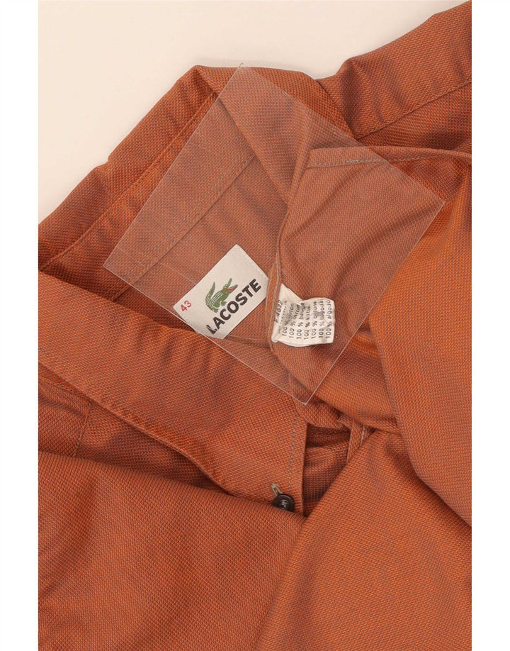 Camasa barbati Lacoste Marimea 43 Bumbac portocaliu mare