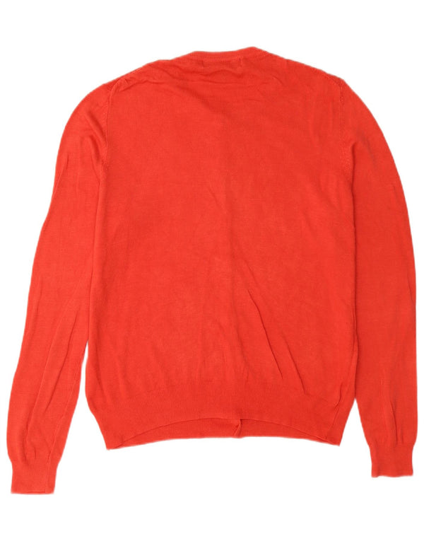Pulover cardigan pentru femei Marks & Spencer, cu ajustare normală, UK 12, bumbac roșu mediu
