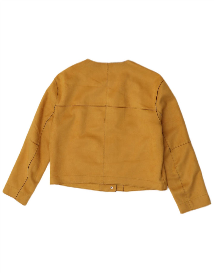 Jachetă Bolero pentru femei Zara UK 10 Mic Galben Poliester