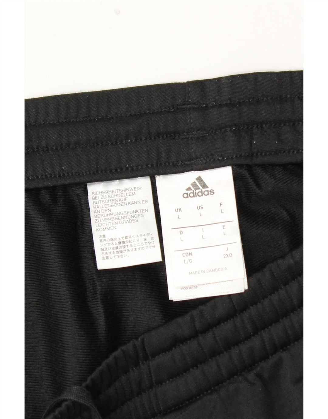 Pantaloni de trening pentru bărbați ADIDAS Joggeri mari, negru, poliester