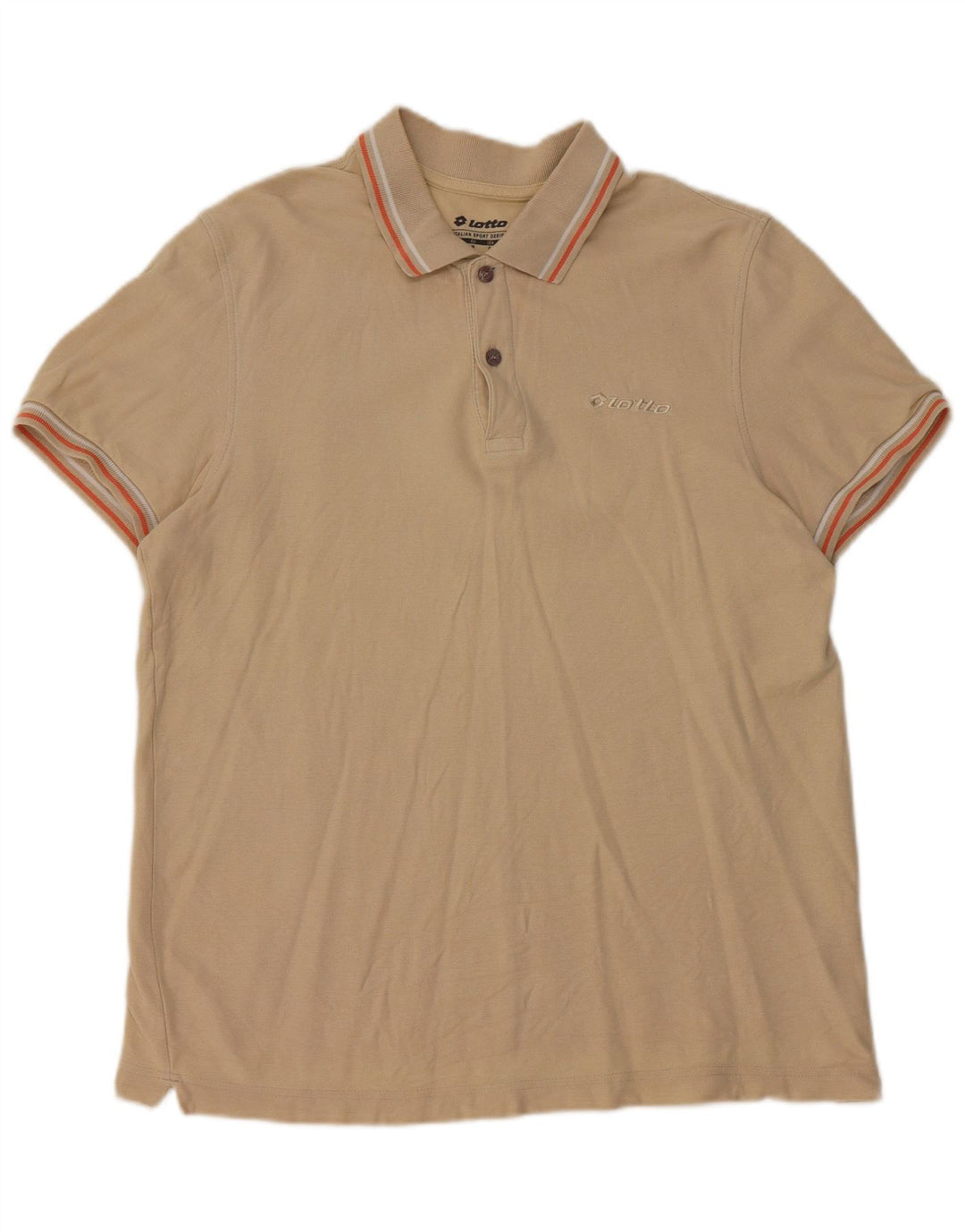 Tricou polo pentru bărbați Lotto Bej mediu