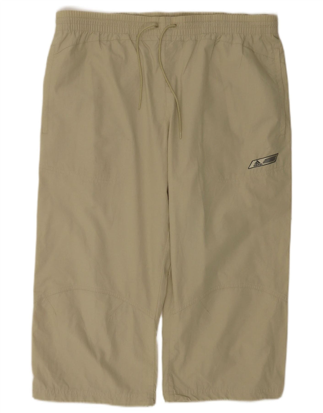 Pantaloni de trening capri Adidas pentru bărbați, poliester mediu kaki