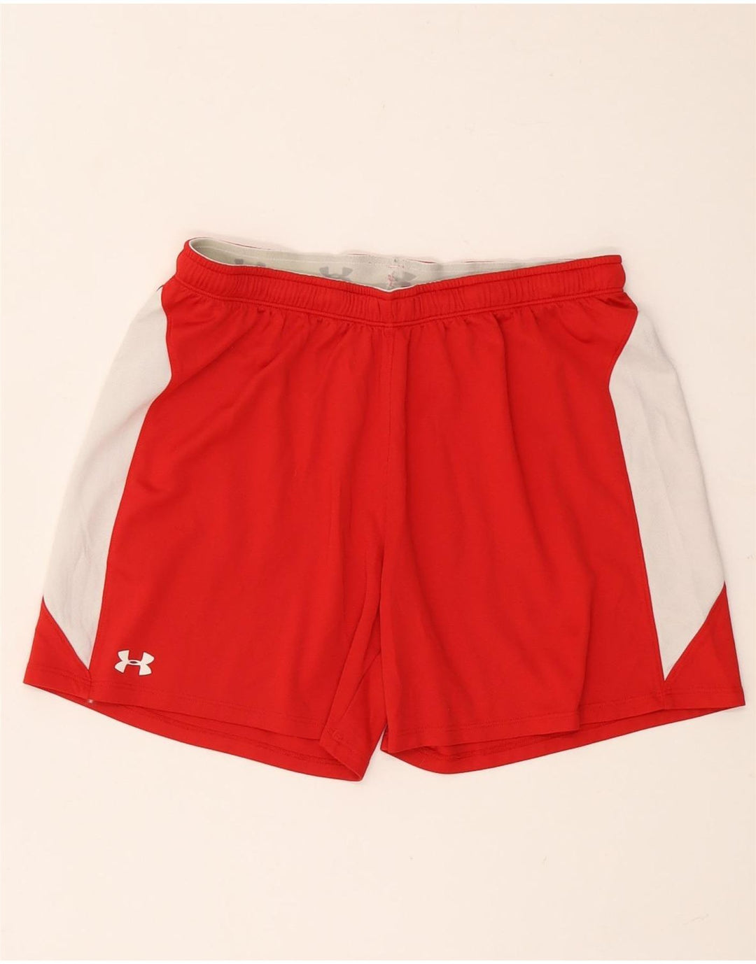 Pantaloni scurți sport Under Armour pentru bărbați, roșu mediu, poliester color bloc