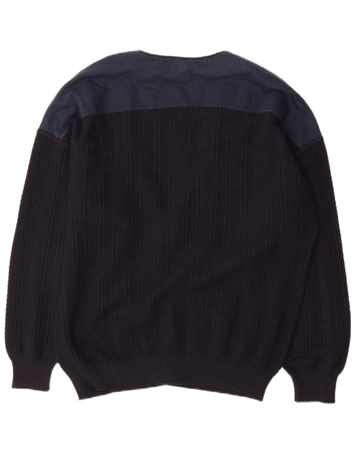 Pulover cardigan bărbătesc Il Granchio, mare, albastru bleumarin