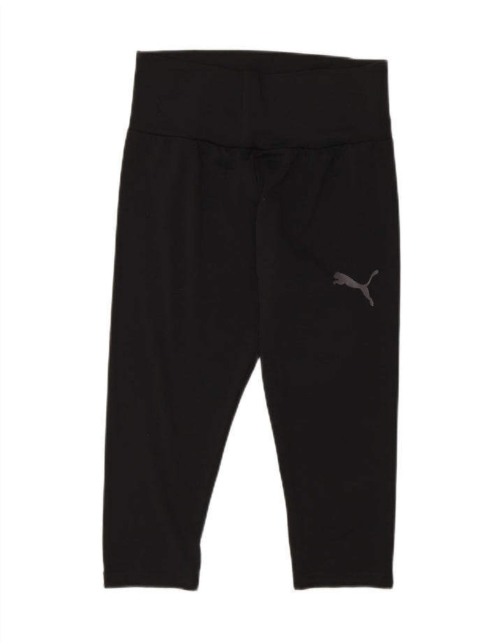 Leggings Capri Puma pentru femei UK 12 Poliester mediu negru