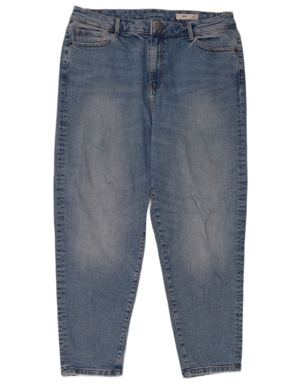 Blugi conici cu talie înaltă pentru femei Marks & Spencer UK 16 Large W32 L25 Blue