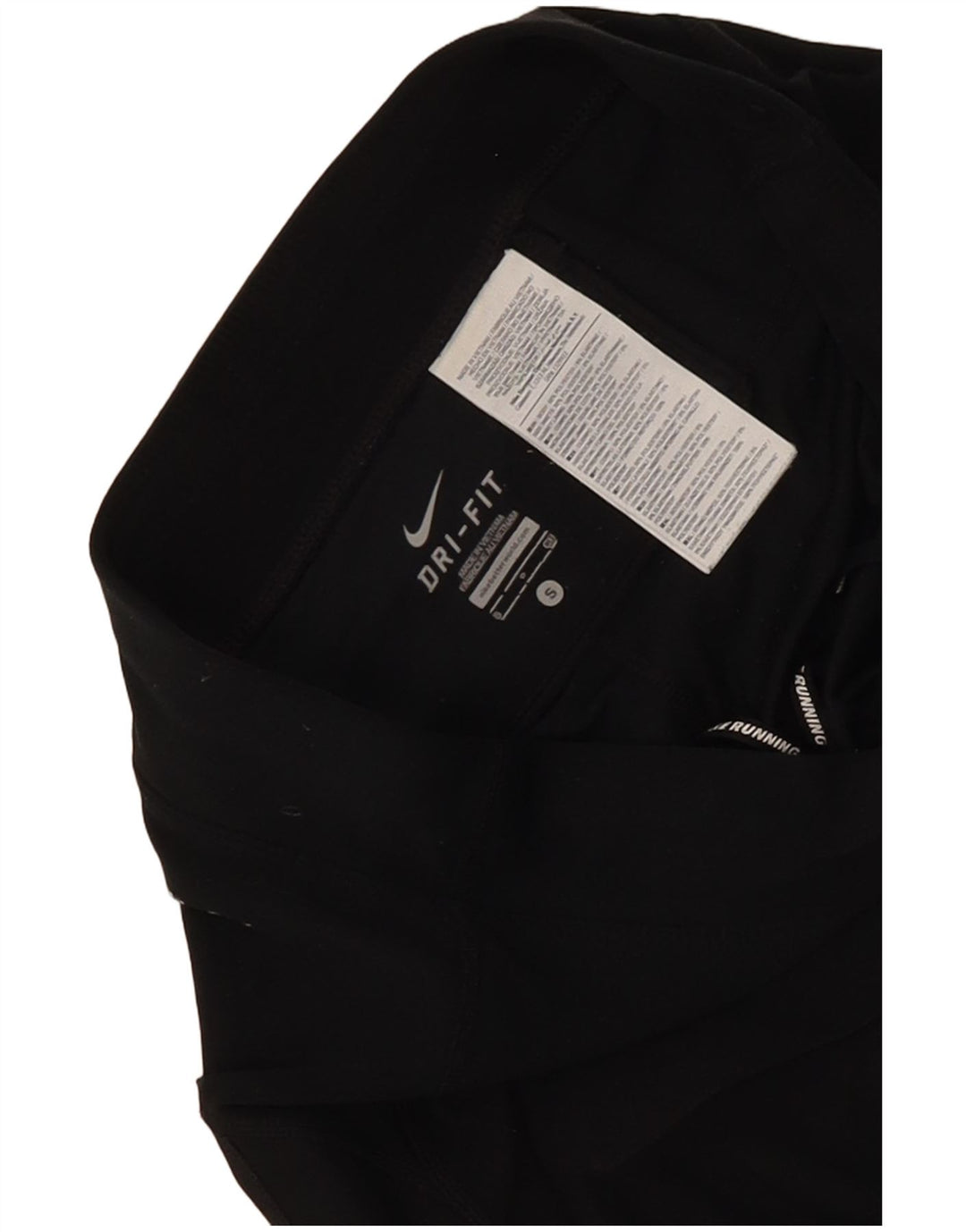 Leggings capri Nike Dri Fit pentru femei UK 10 Poliester negru mic