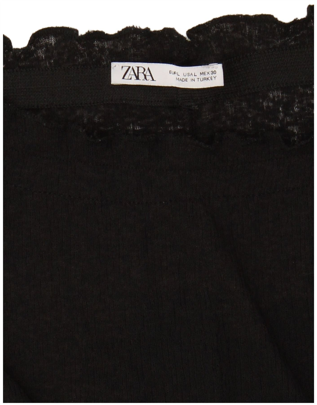 Bluză fără mâneci pentru femei ZARA UK 16 Large Black