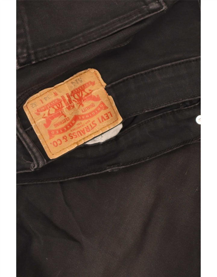 Blugi drepti pentru bărbați Levi's 514 W34 L32 negri