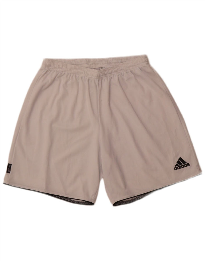 Pantaloni scurți sport Climalite ADIDAS pentru bărbați, mari, alb, din poliester