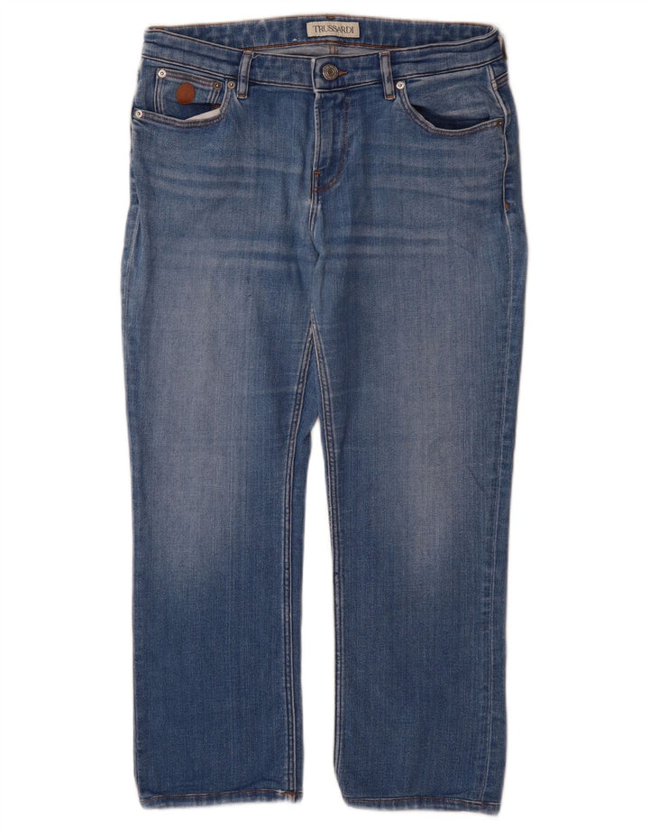 Blugi trussardi pentru femei L28 L25 bumbac albastru