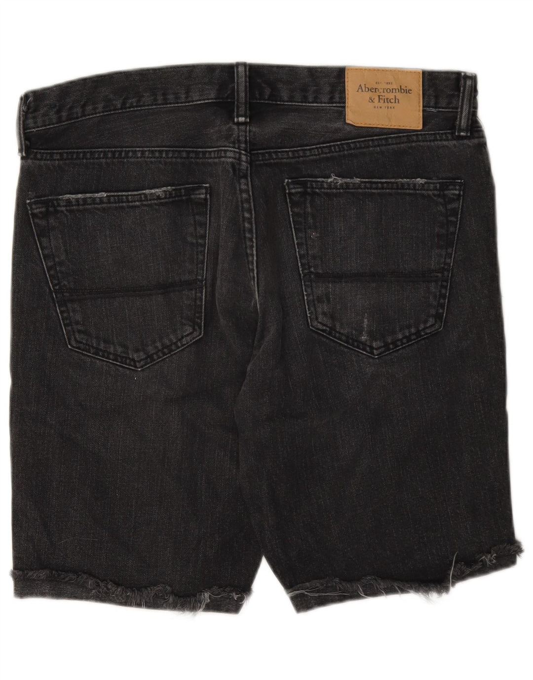 Pantaloni scurți din denim pentru bărbați Abercrombie & Fitch W33 bumbac gri mediu