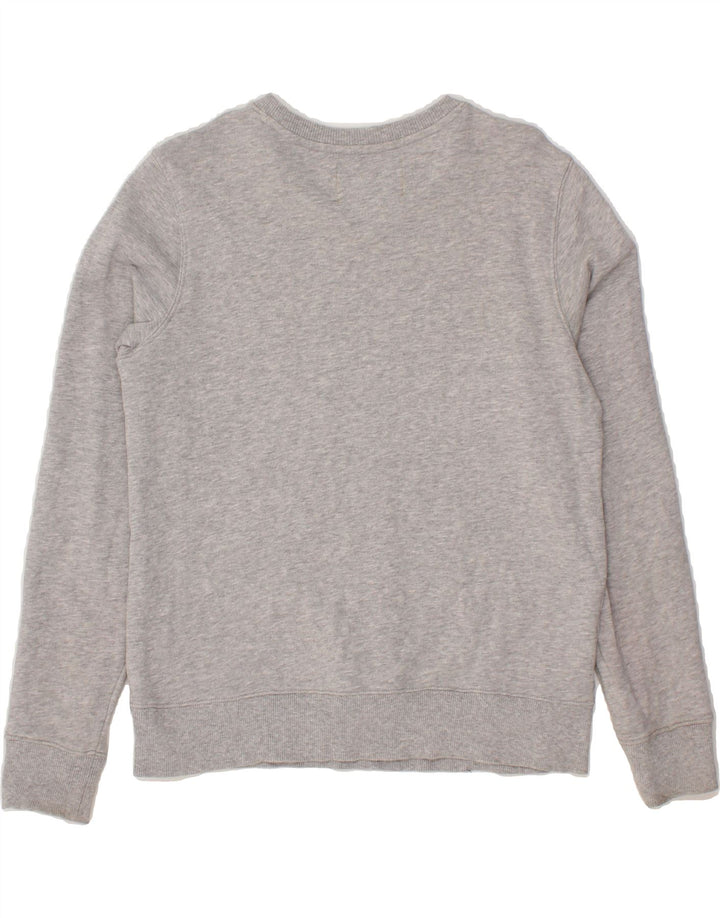 CALVIN KLEIN JEANS Womens Graphic Sweatshirt Jumper UK 14 Medium Grey Vintage Calvin Klein Jeans and Second-Hand Calvin Klein Jeans from Messina Hembry 