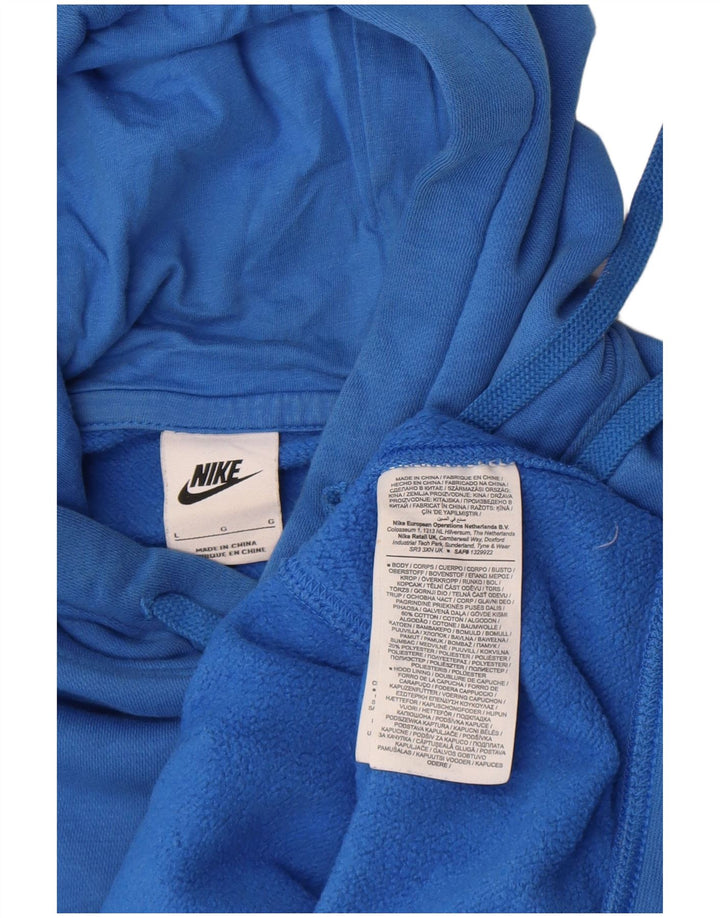 Pulover Nike pentru bărbați cu glugă, mare, albastru, bumbac