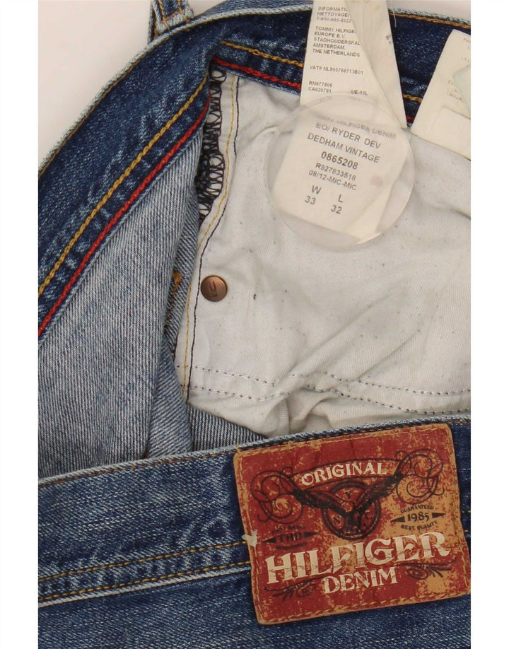 Blugi drepti pentru bărbați Tommy Hilfiger W33 L32 Bumbac albastru