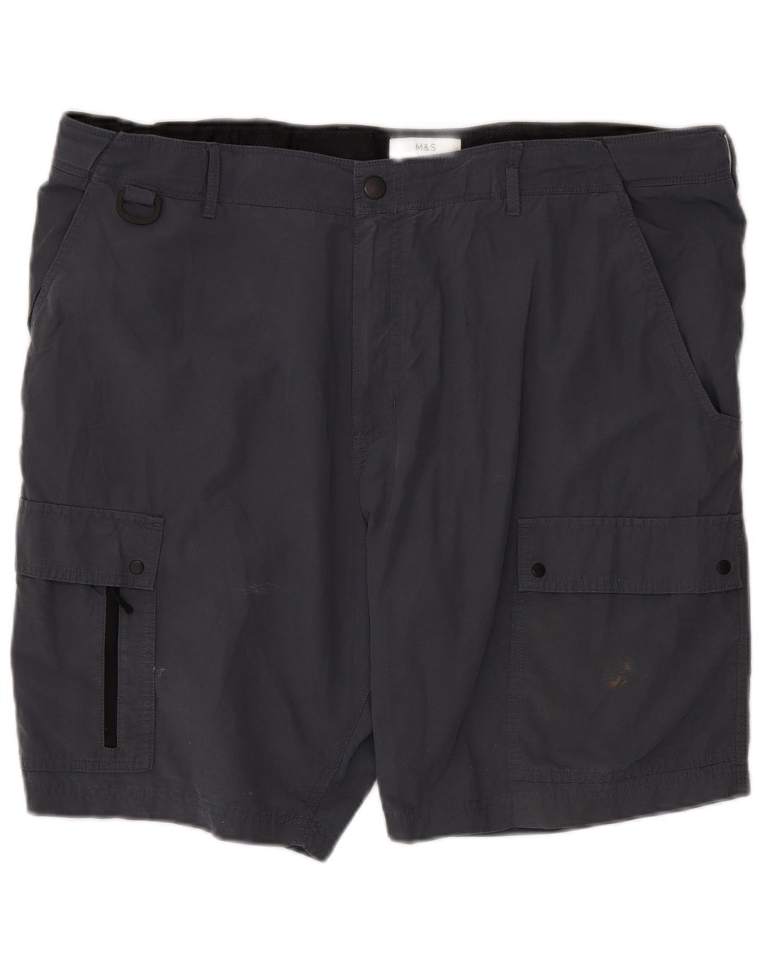 Pantaloni scurți cargo pentru bărbați Marks & Spencer W44 2XL bumbac bleumarin