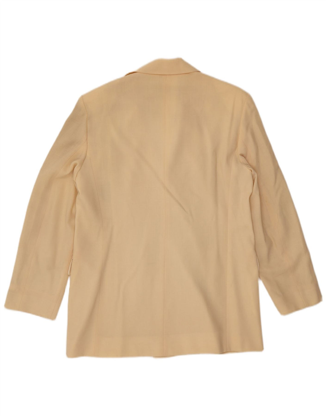 MARELLA Jachetă pentru femei la dublu piept UK 16 Lână mare galbenă