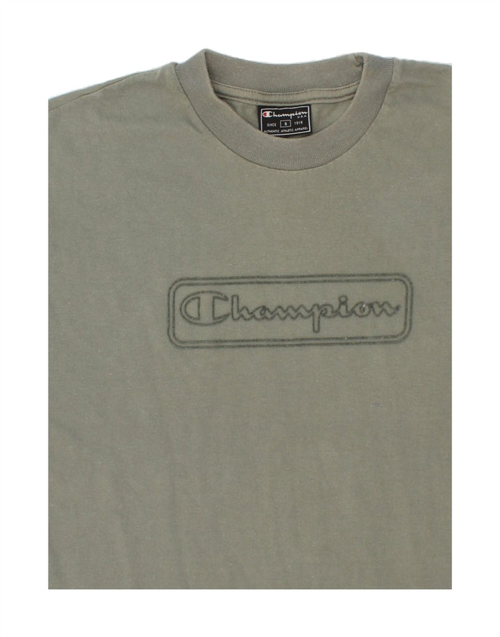 CHAMPION Mens Graphic T-Shirt Top Small Green Cotton Vintage Champion and Second-Hand Champion from Messina Hembry 