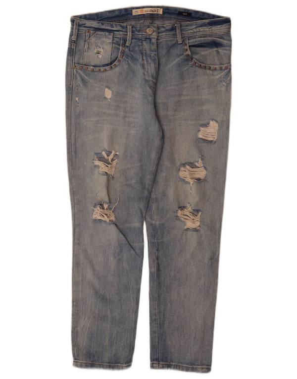 Blugi slim Trafaluc cu talie înaltă pentru femei Zara EU 38 Mici L28 L29 Albastru