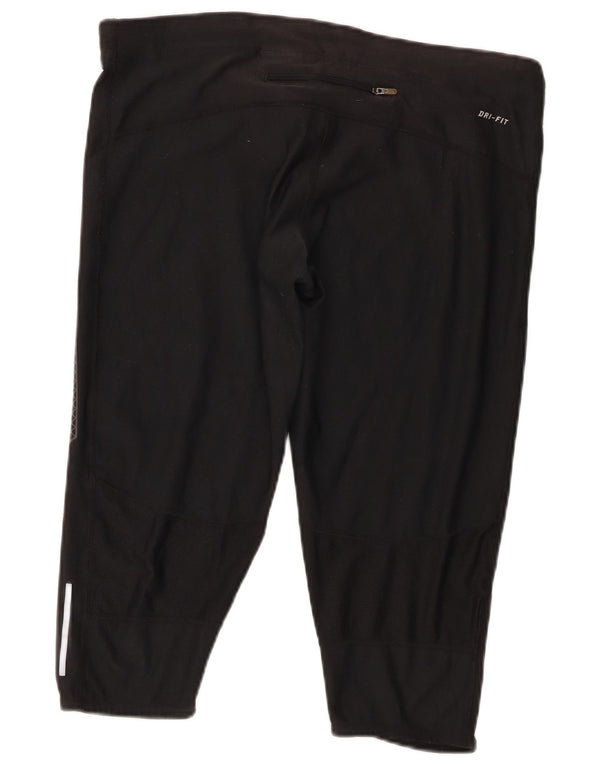 Pantaloni de sport Nike Dri Fit Capri XL, negru, poliester