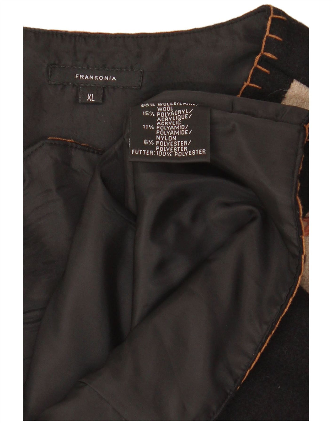 Vestă pentru femei VINTAGE UK 18 XL Lână color bloc gri