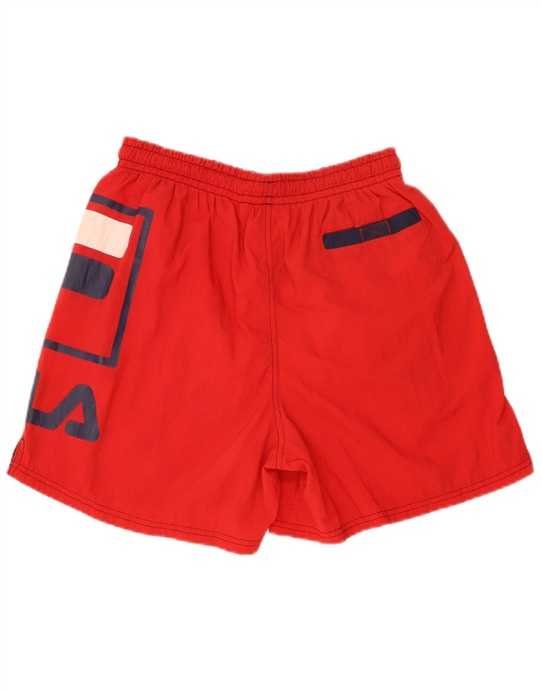 Pantaloni scurți sport Fila pentru bărbați, roșu mediu, nailon