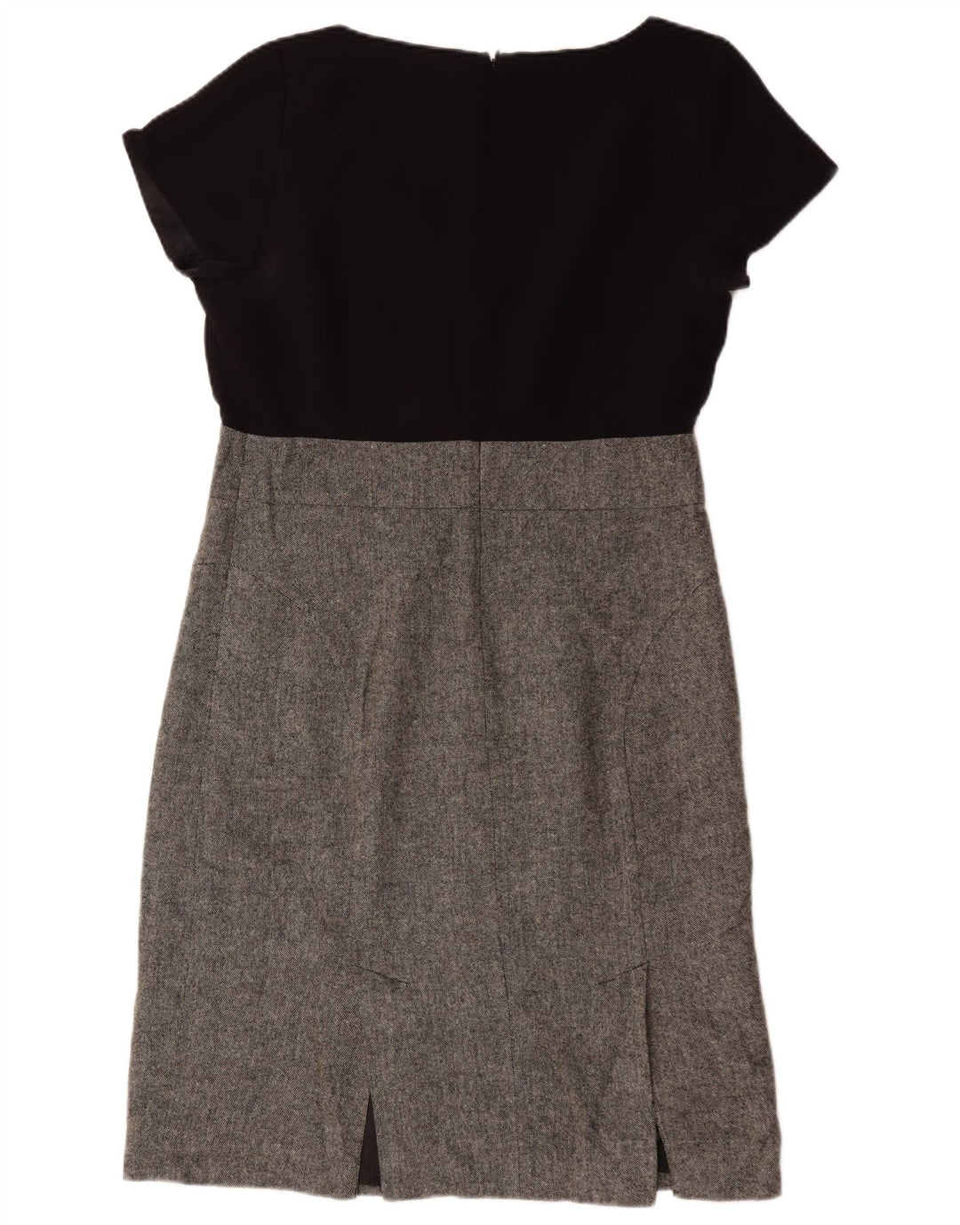 Laura Ashley Rochie teacă pentru femei UK 14 mare, negru, poliester color bloc