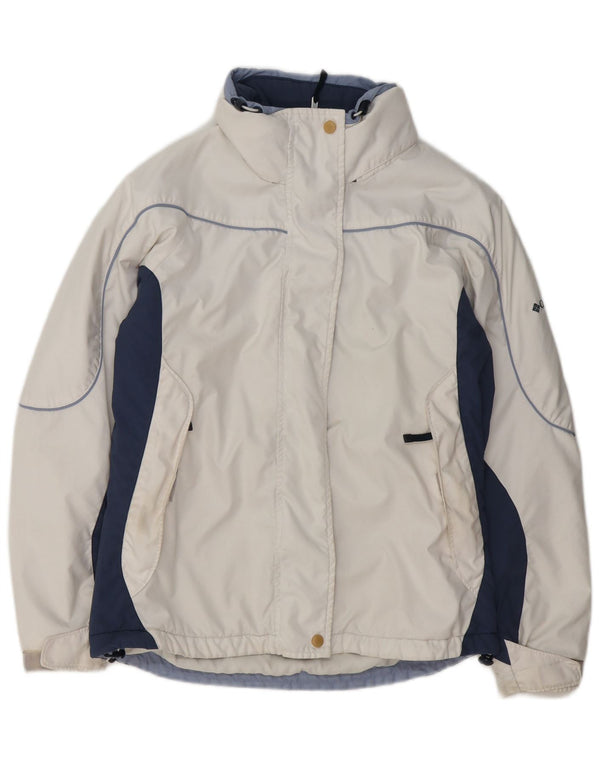 Jachetă Columbia Windbreaker pentru femei UK 14 Medium White Colorblock Poliester