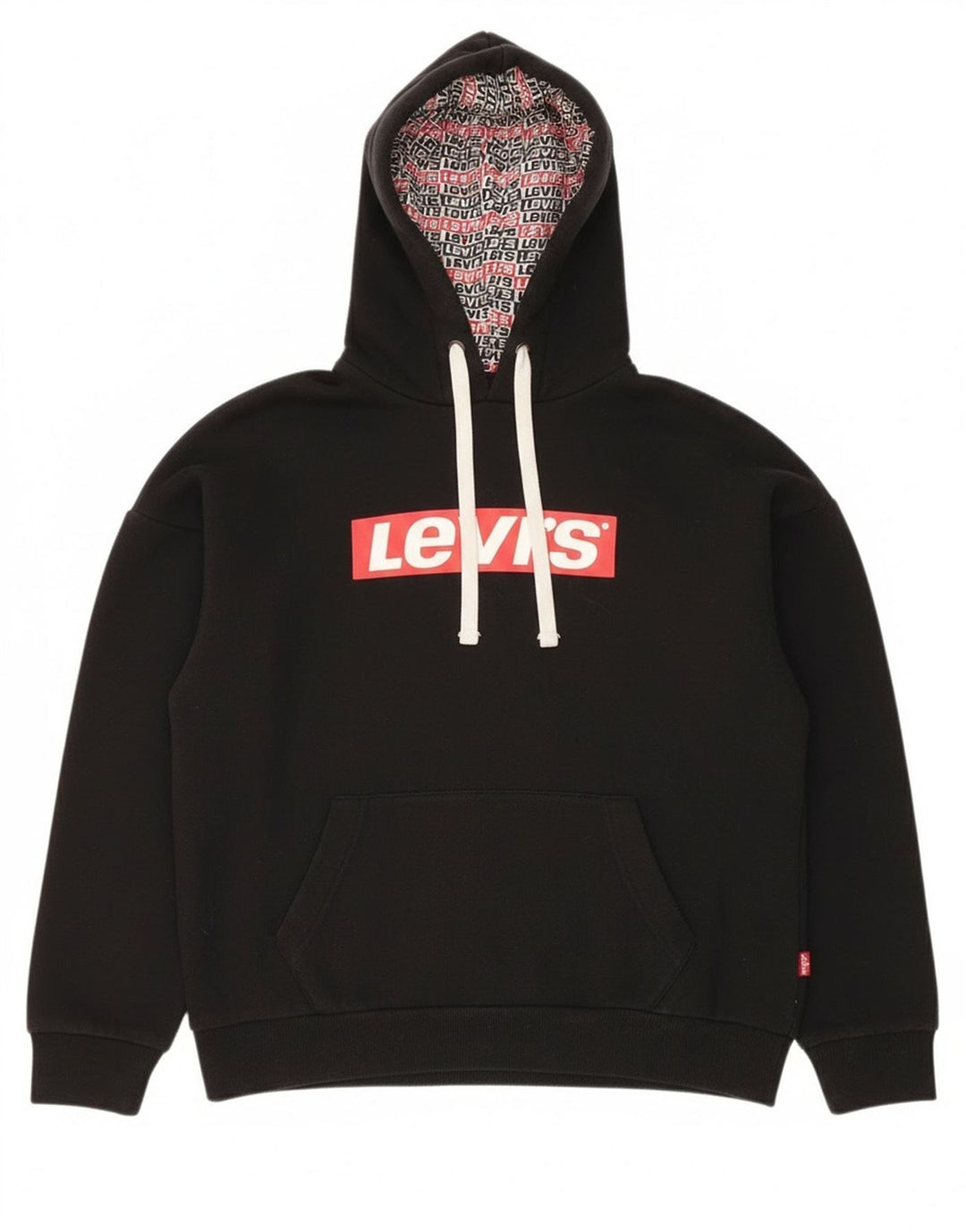Levi's Boys Graphic Hoodie Jumper 11-12 ani bumbac negru