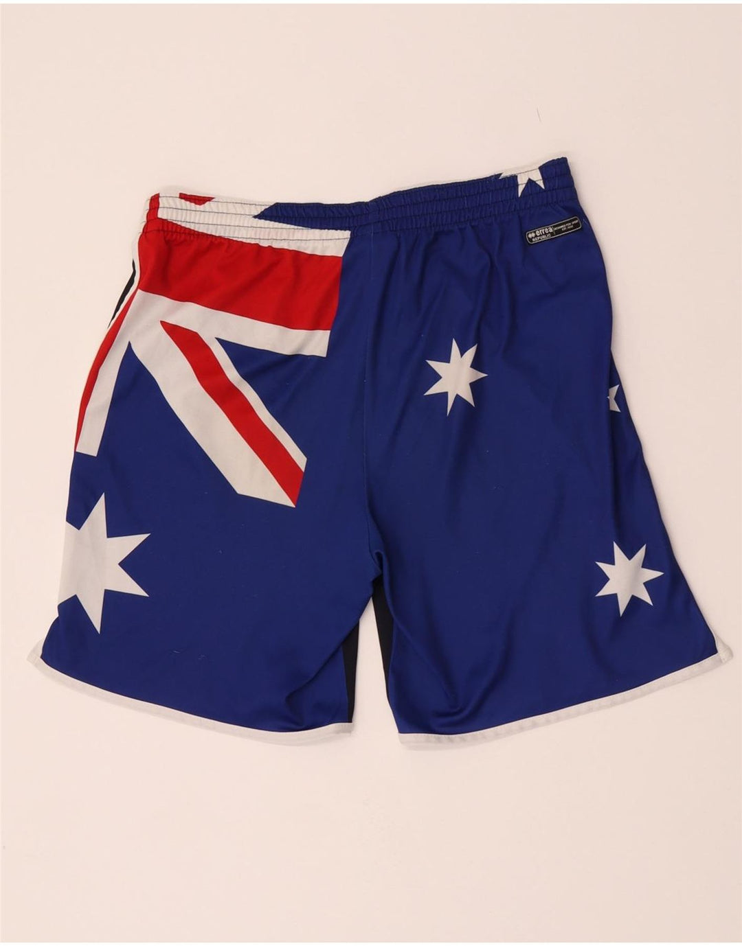 Pantaloni scurți sport grafic pentru bărbați Errea, medii, albastru, poliester color bloc