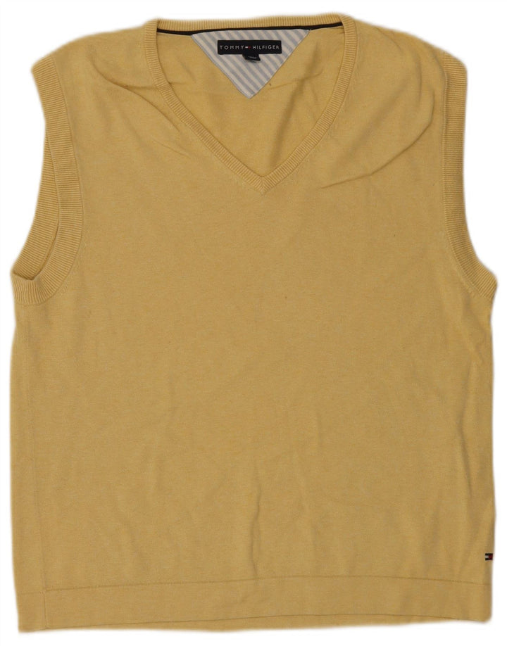 Tommy Hilfiger Vestă pentru bărbați Tank Top mare galben
