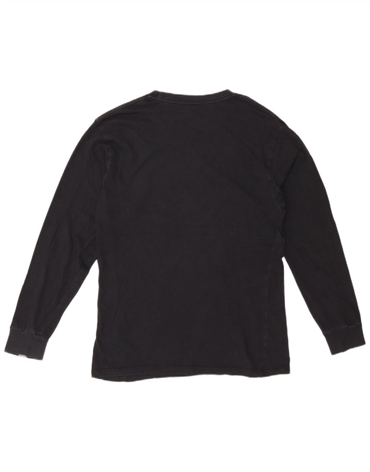 VANS Top grafic pentru bărbați cu mânecă lungă, bumbac mediu negru