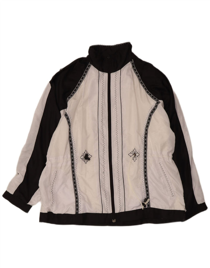 Jachetă Windbreaker pentru femei Trooper UK 20 2XL Alb Colorblock