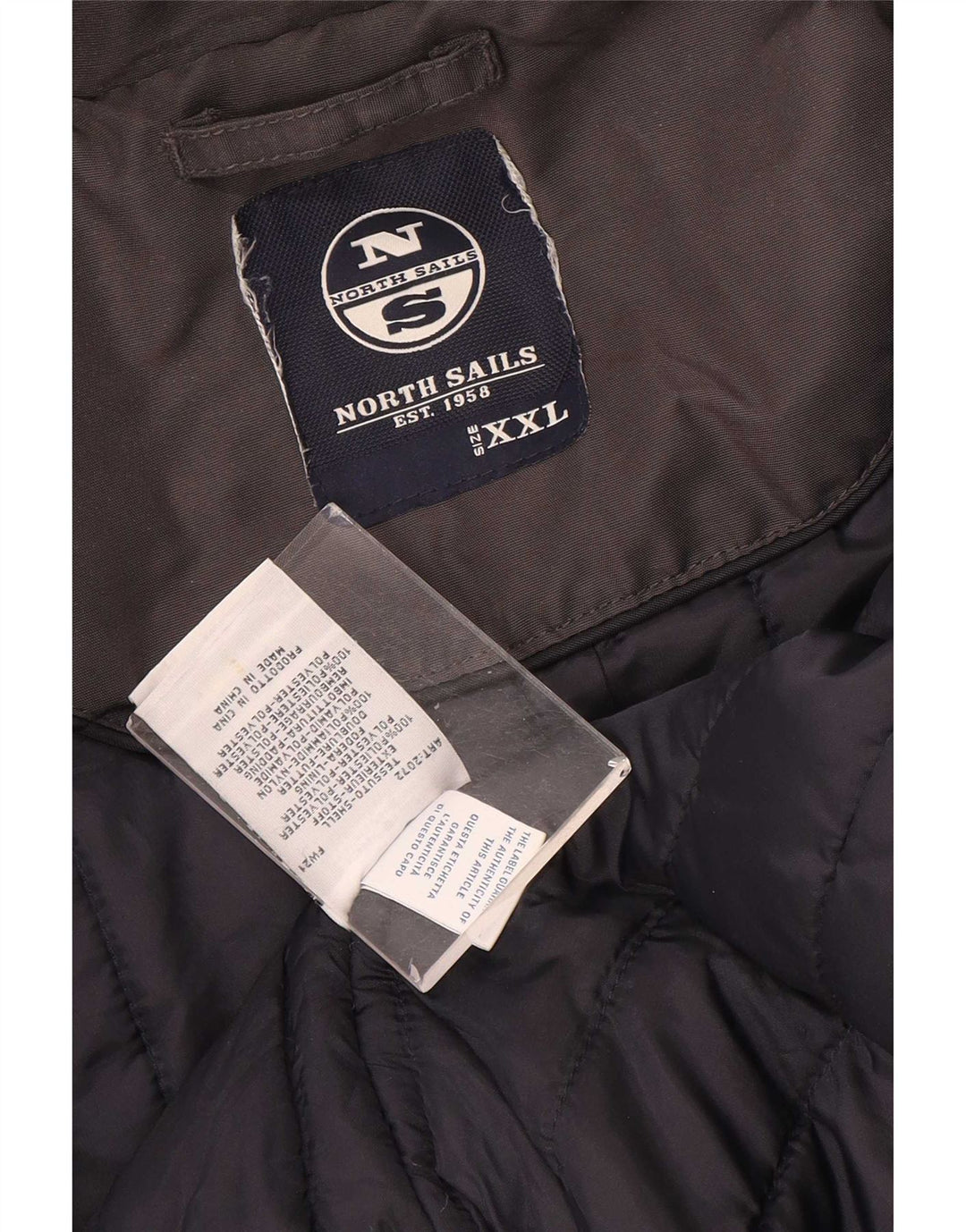 Jachetă Bomber Căptușită pentru bărbați North Sails UK 44 2XL Poliester gri