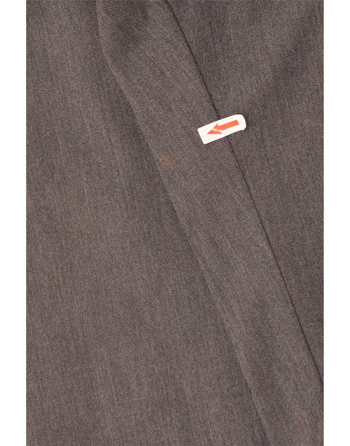 Trussardi Pantaloni drepti casual pentru bărbați W35 L32 poliester gri