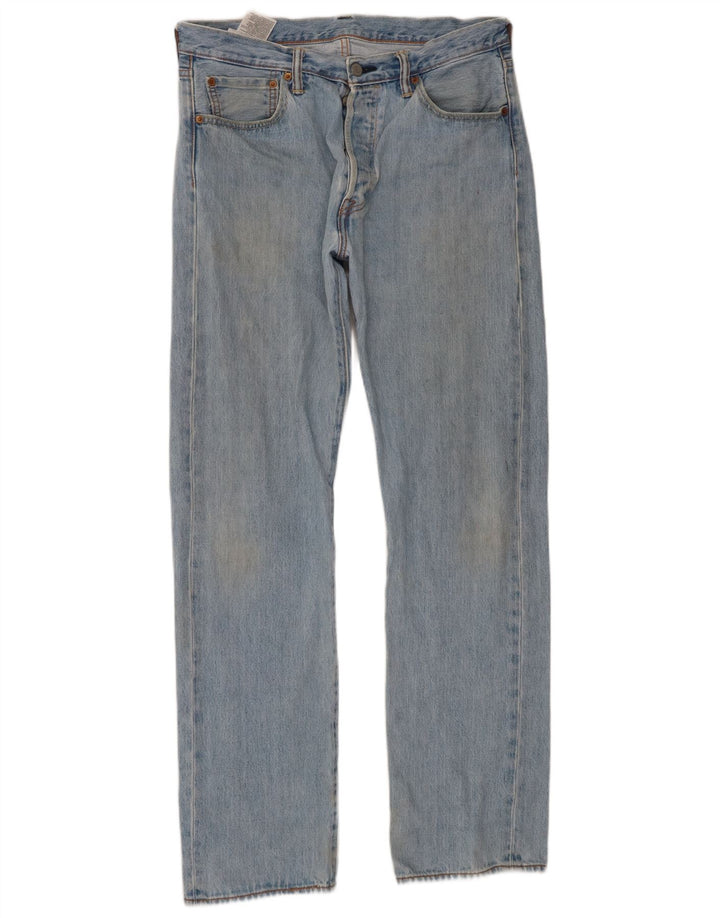 Blugi drepti pentru bărbați Levi's 501 W34 L34 Bumbac albastru