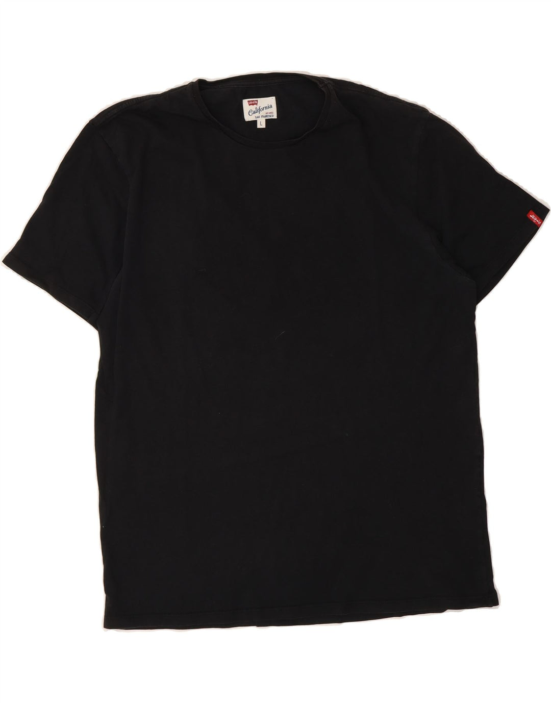 LEVI'S Mens T-Shirt Top Large Black Cotton Vintage Levi's and Second-Hand Levi's from Messina Hembry 