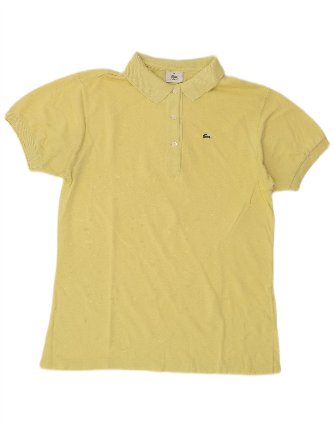Tricou polo Lacoste pentru femei Mărimea 40 Bumbac galben mediu