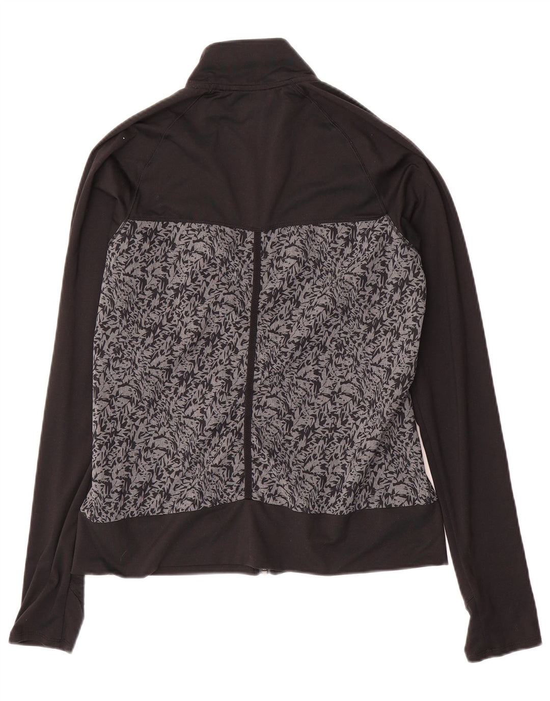 Jachetă de trening pentru femei ADIDAS UK 10, poliester color bloc negru mic