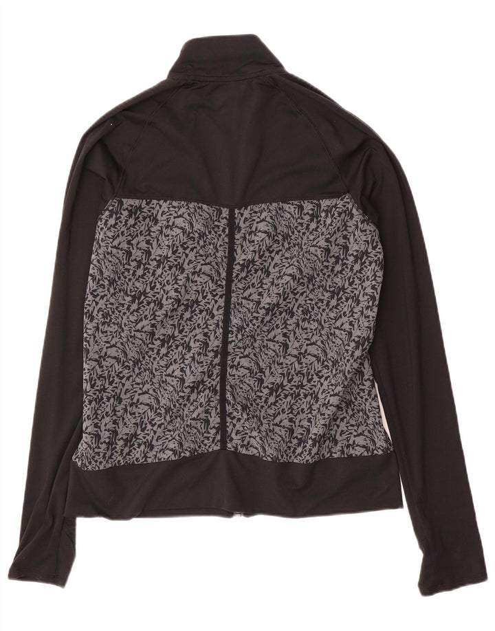 Jachetă de trening pentru femei ADIDAS UK 10, poliester color bloc negru mic