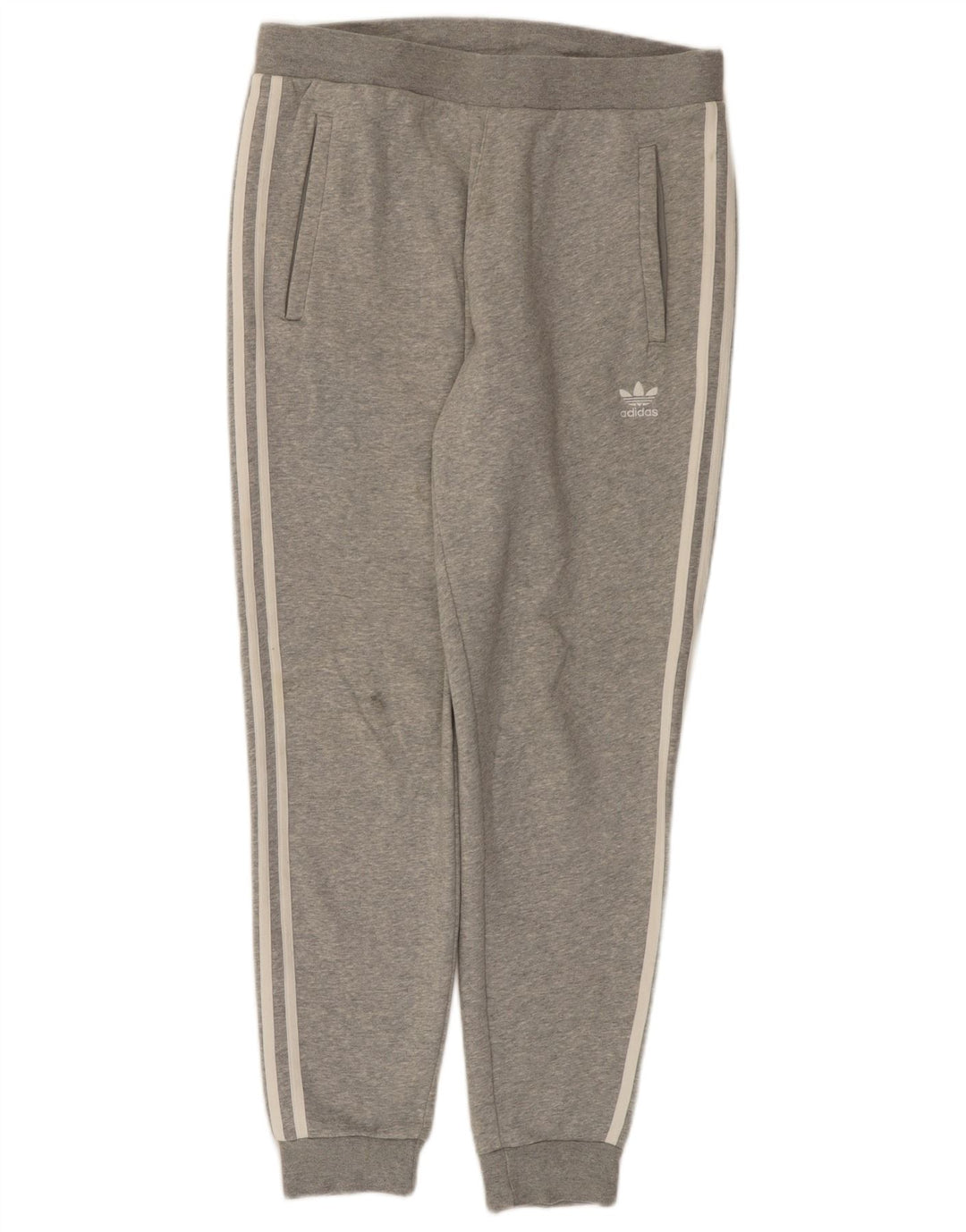 Pantaloni de trening Adidas pentru bărbați Joggeri din bumbac gri mediu