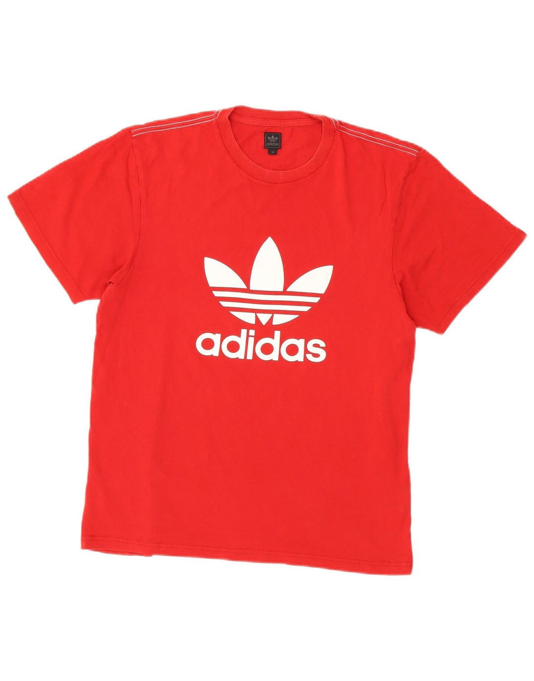 Tricou grafic pentru bărbați Adidas Top, bumbac roșu mediu