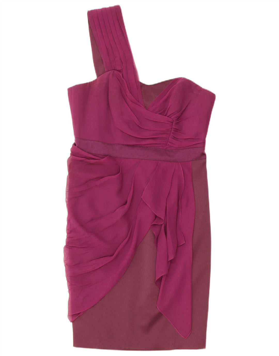 Karen Millen Rochie pentru femei cu un singur umăr UK 12 Poliester violet mediu