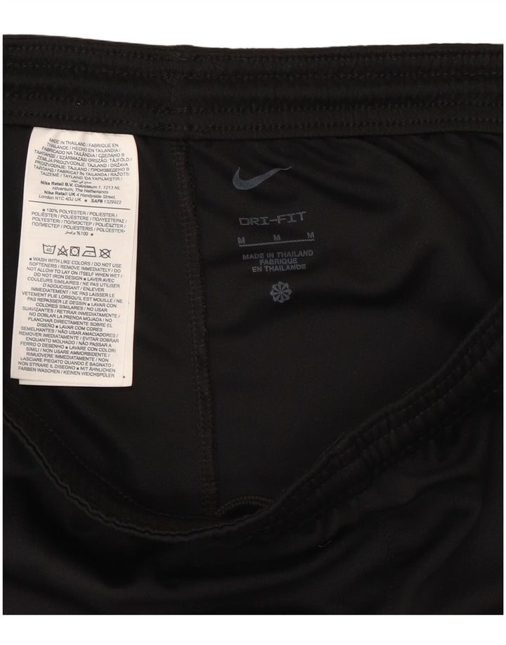 Pantaloni scurți sport Nike Dri Fit pentru femei UK 12 Poliester mediu negru